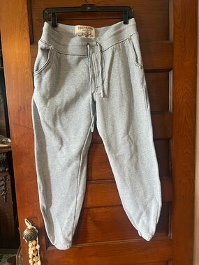 True Religion Light Gray Fleece Jogger Pants